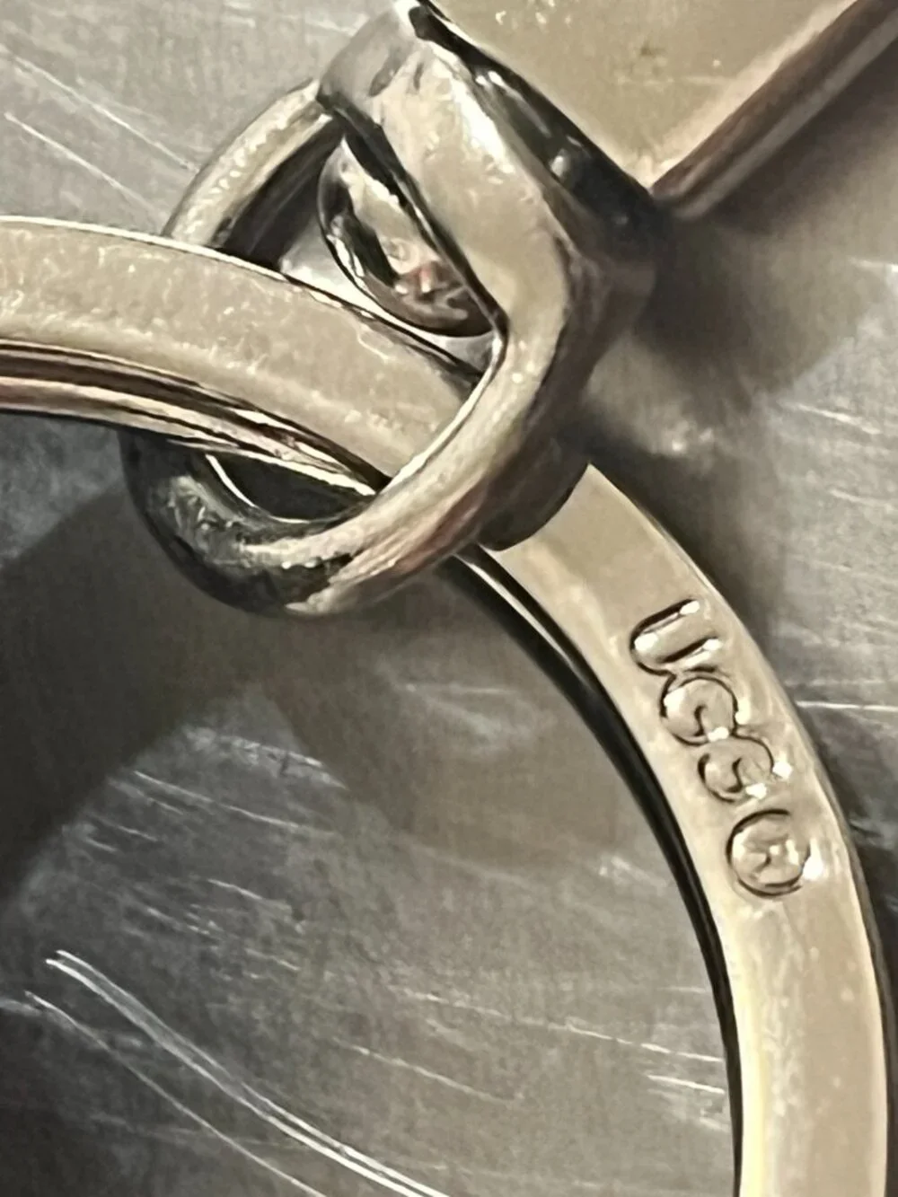 UGG Australia Black Suede Mini Purse Keychain